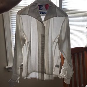 Talbots Special Occasion White Top